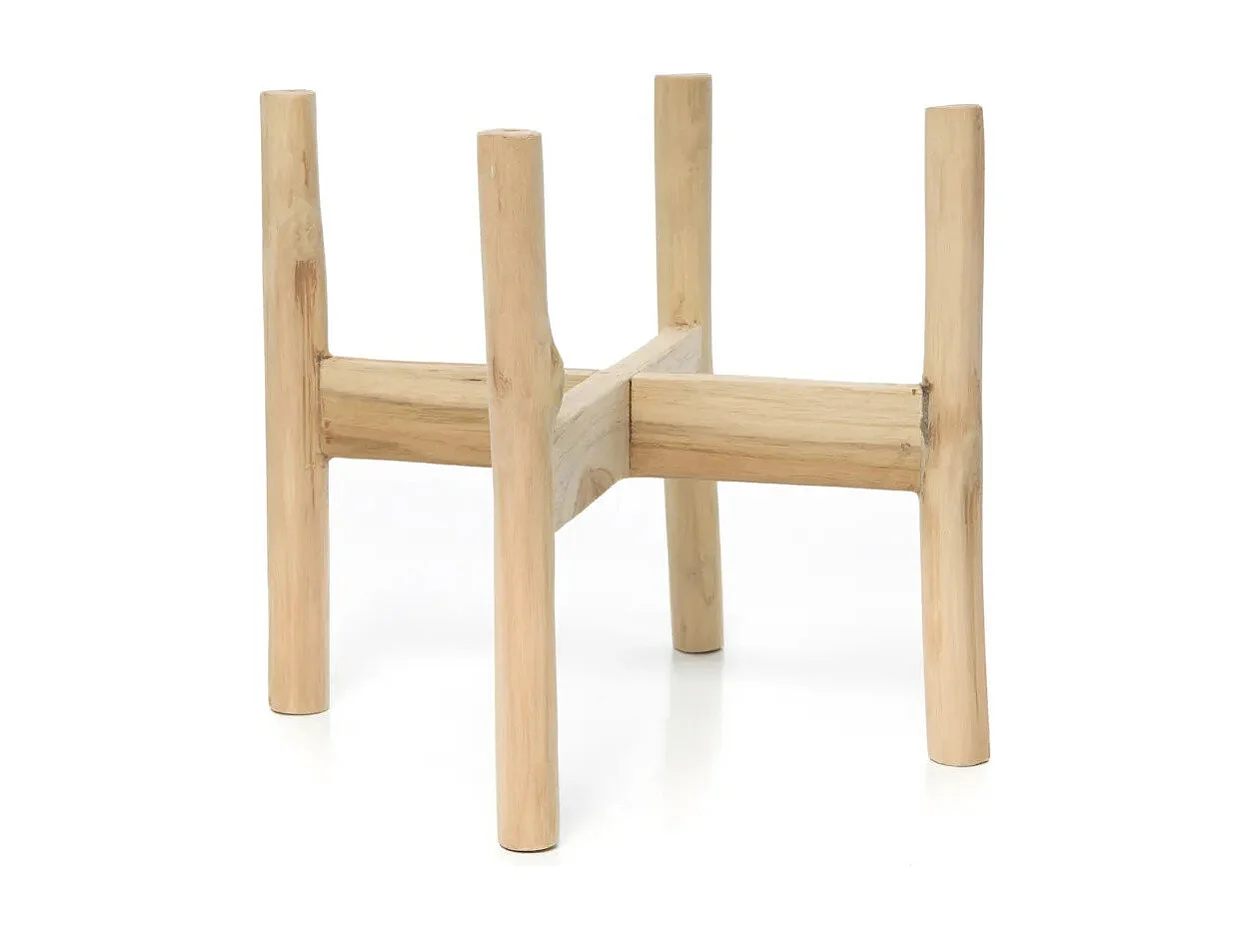 Il Porta Piante Chalk Bassa - Cemento naturale - S