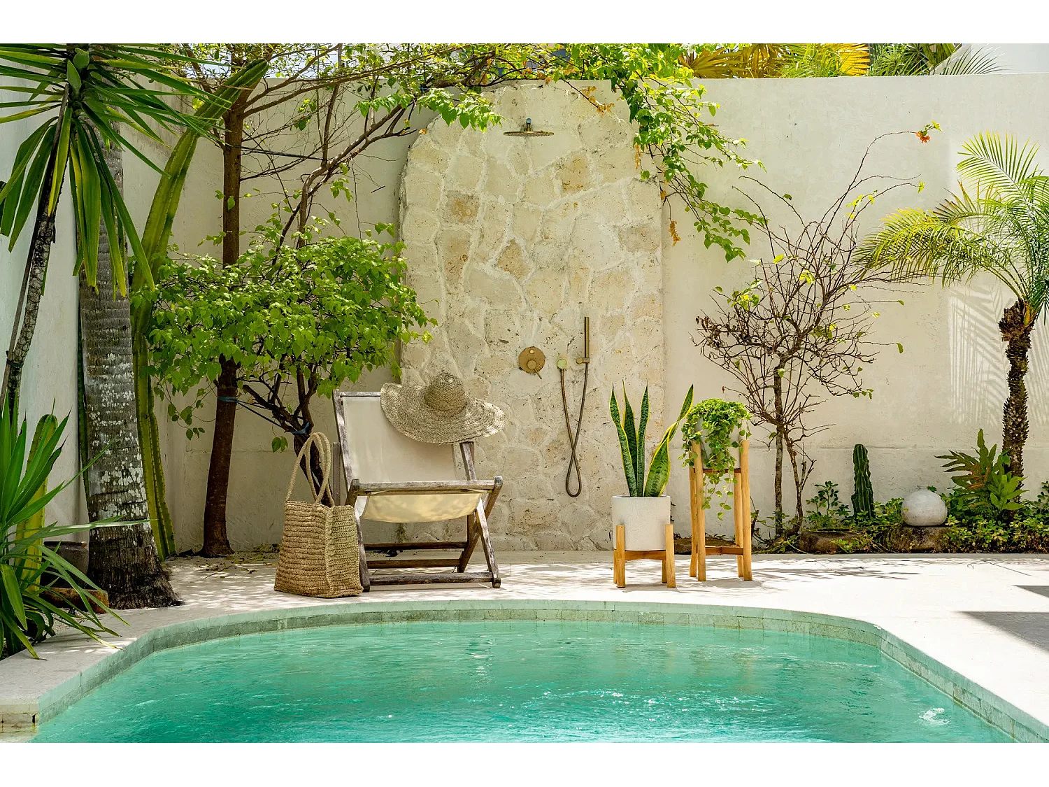 Il Porta Piante Chalk Bassa - Cemento naturale - S