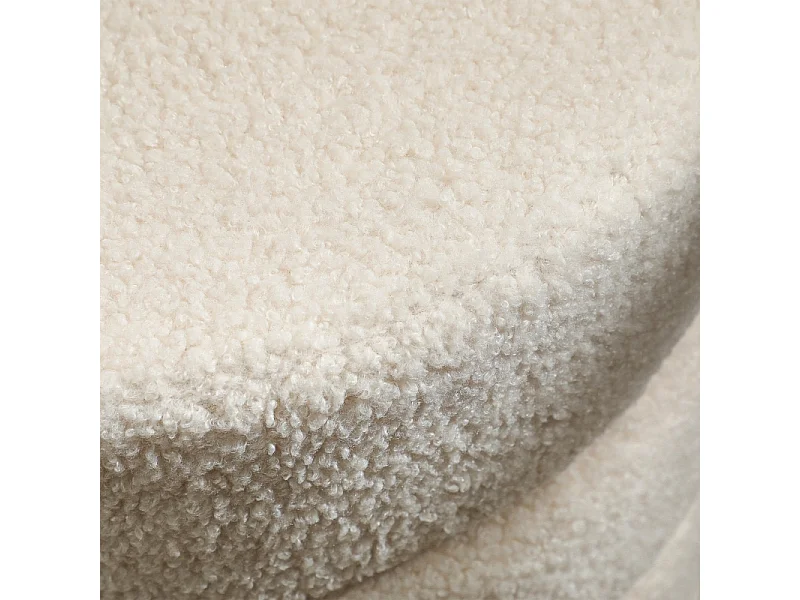 Coperta rotonda in pile Teddy, fino a 120 kg, beige (Φ40x45 cm)