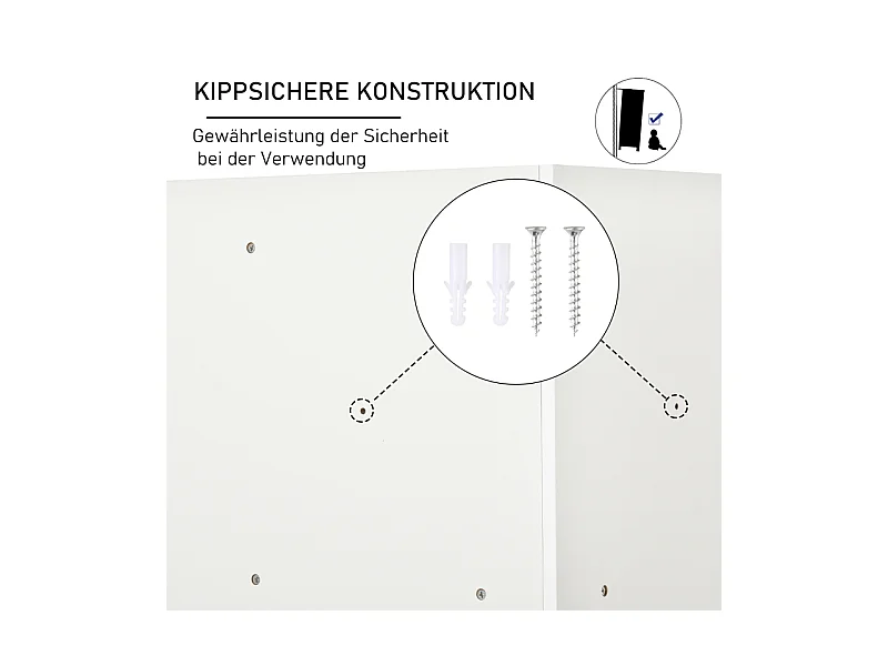 Bibliothèque d'angle enfant avec 3 boîtes de rangement, MDF, blanc, pour enfants de 3 à 12 ans (57.4x57.4x94 cm)