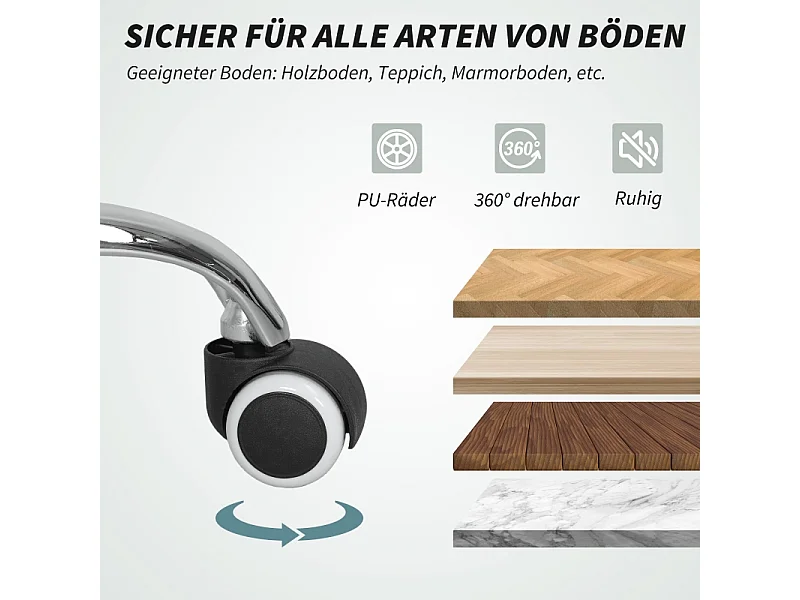 Sedia da ufficio con massaggio, inclinazione regolabile, tessuto in microfibra, nero, (64x70x118 cm)