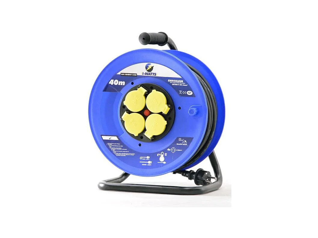 I-WATTS Enrouleur 40m 3x1,5mm HO7
