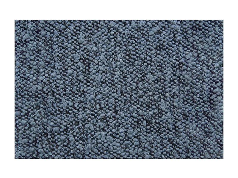 Lit coffre 180x200cm avec tête de lit lignes Bouclette Bleu - Hauteur totale : 39cm