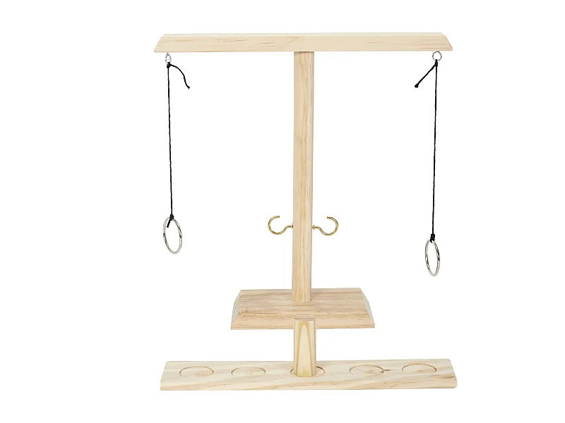 Jeu De Lancer Anneau En Bois Marron