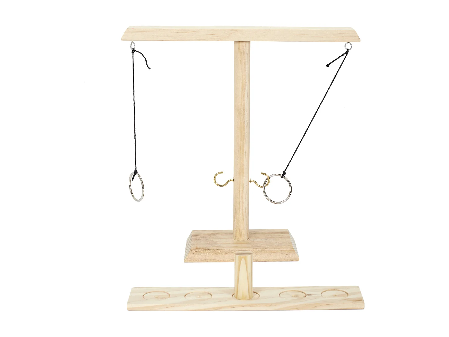 Jeu De Lancer Anneau En Bois Marron