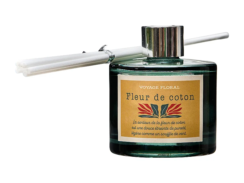 Bougie Parfumee Et Diffuseur Coffret Flower Vert