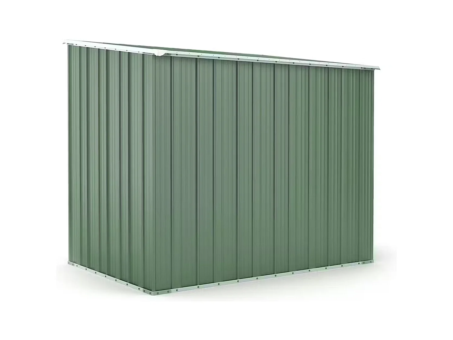 Box in Acciaio Zincato Casetta da Giardino in Lamiera 2.31 x 1.75 m x h2.02 m - 81 KG – 4.04 metri quadri - VERDE