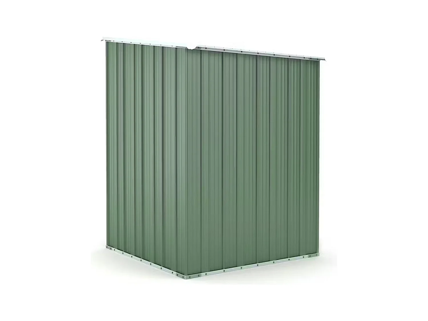 Box in Acciaio Zincato Casetta da Giardino in Lamiera 1.55 x 1.75 m x h2.02 m - 60 KG – 2.71 mq - colore verde