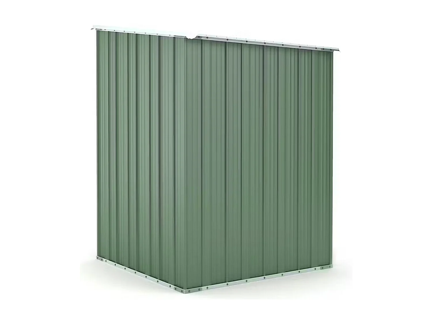 Box in Acciaio Zincato Casetta da Giardino in Lamiera 1.55 x 1.75 m x h2.02 m - 60 KG – 2.71 mq - colore verde