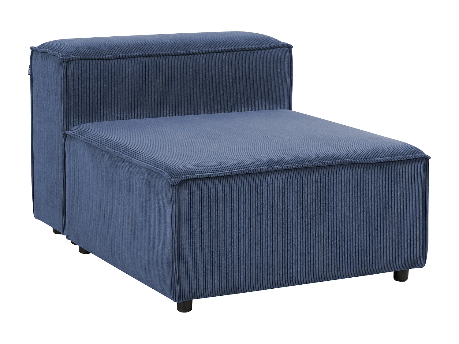 Module fauteuil ARDAL Velours côtelé Bleu foncé