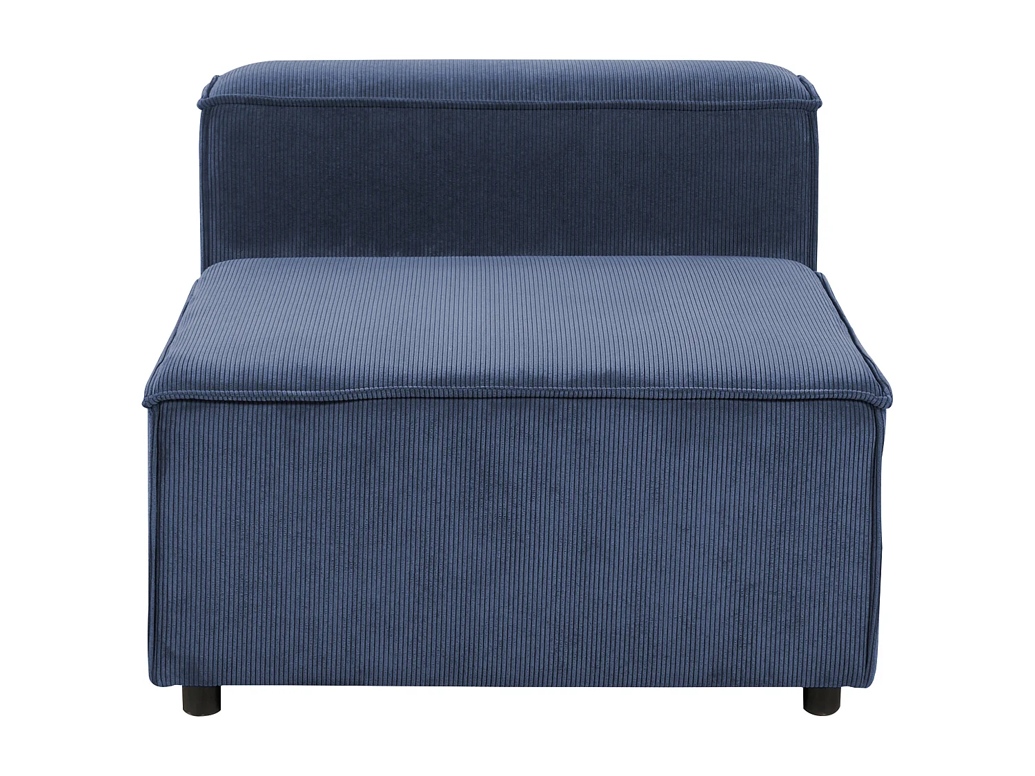 Module fauteuil ARDAL Velours côtelé Bleu foncé