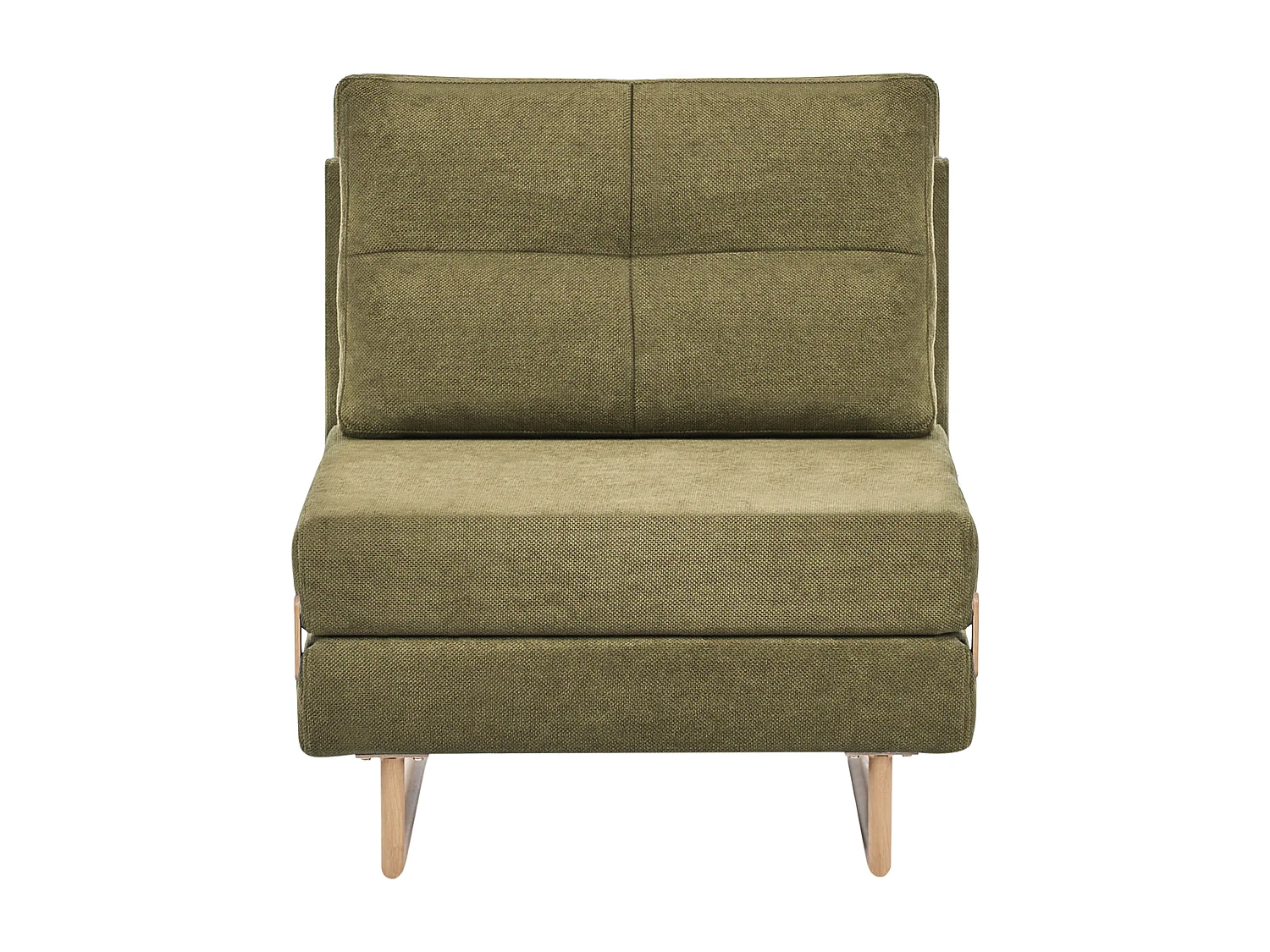 Fauteuil convertible JERSLEV Tissu Vert