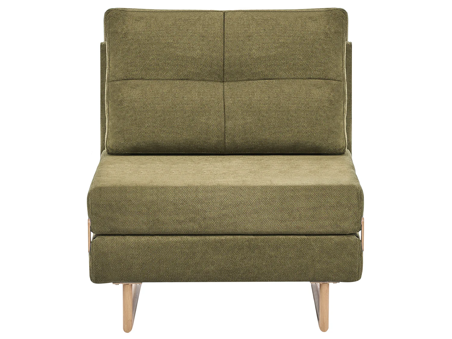 Single Sofa Bed JERSLEV Fabric Green