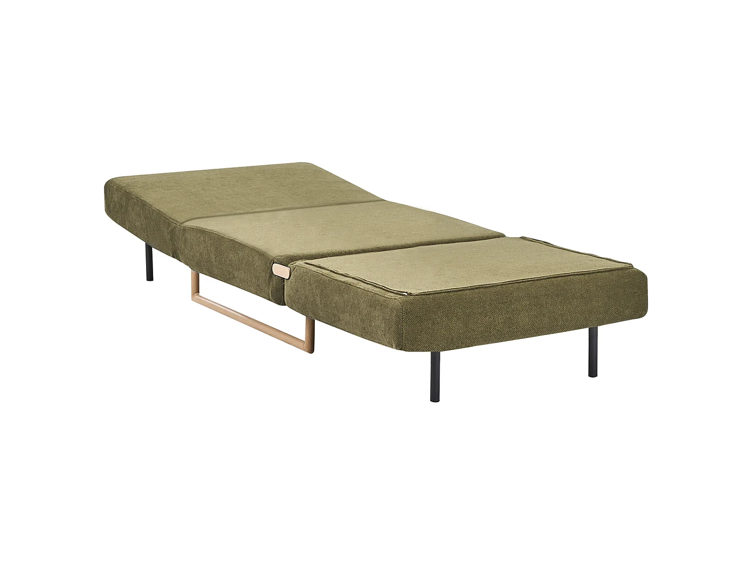 Single Sofa Bed JERSLEV Fabric Green