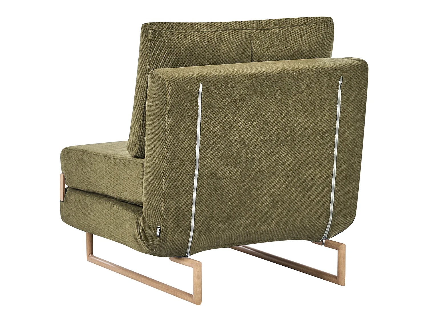 Single Sofa Bed JERSLEV Fabric Green