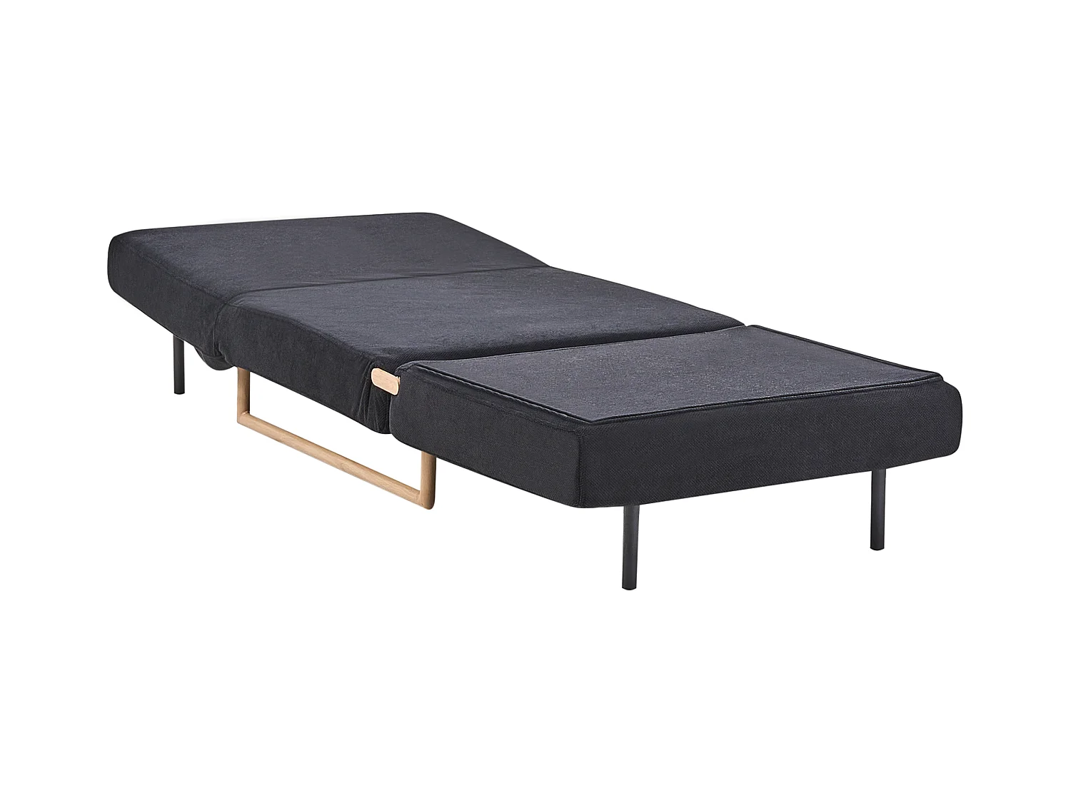 Fauteuil convertible JERSLEV Tissu Noir