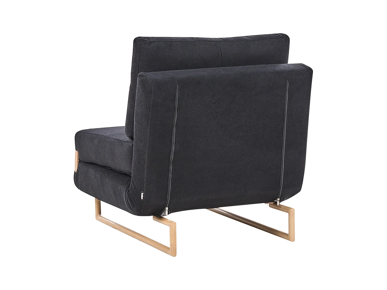 Fauteuil convertible JERSLEV Tissu Noir
