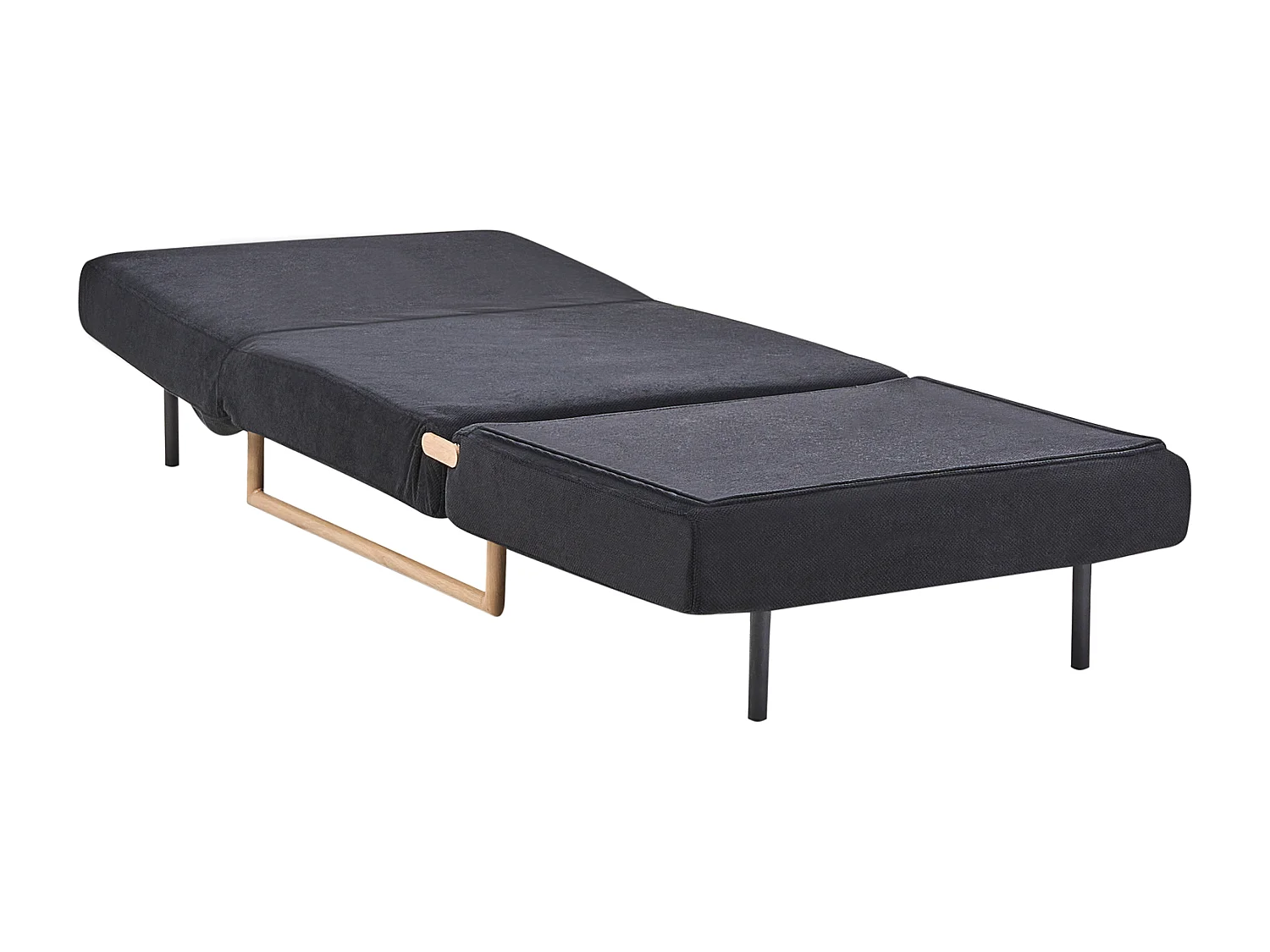 Fauteuil convertible JERSLEV Tissu Noir