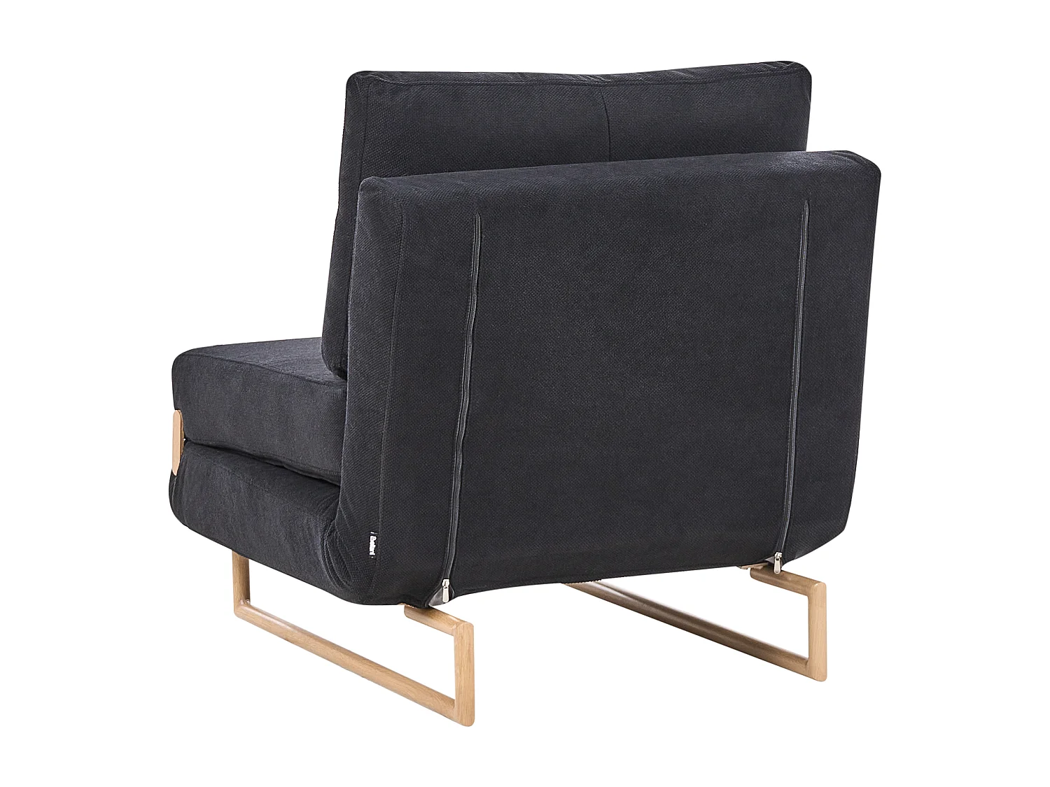 Fauteuil convertible JERSLEV Tissu Noir