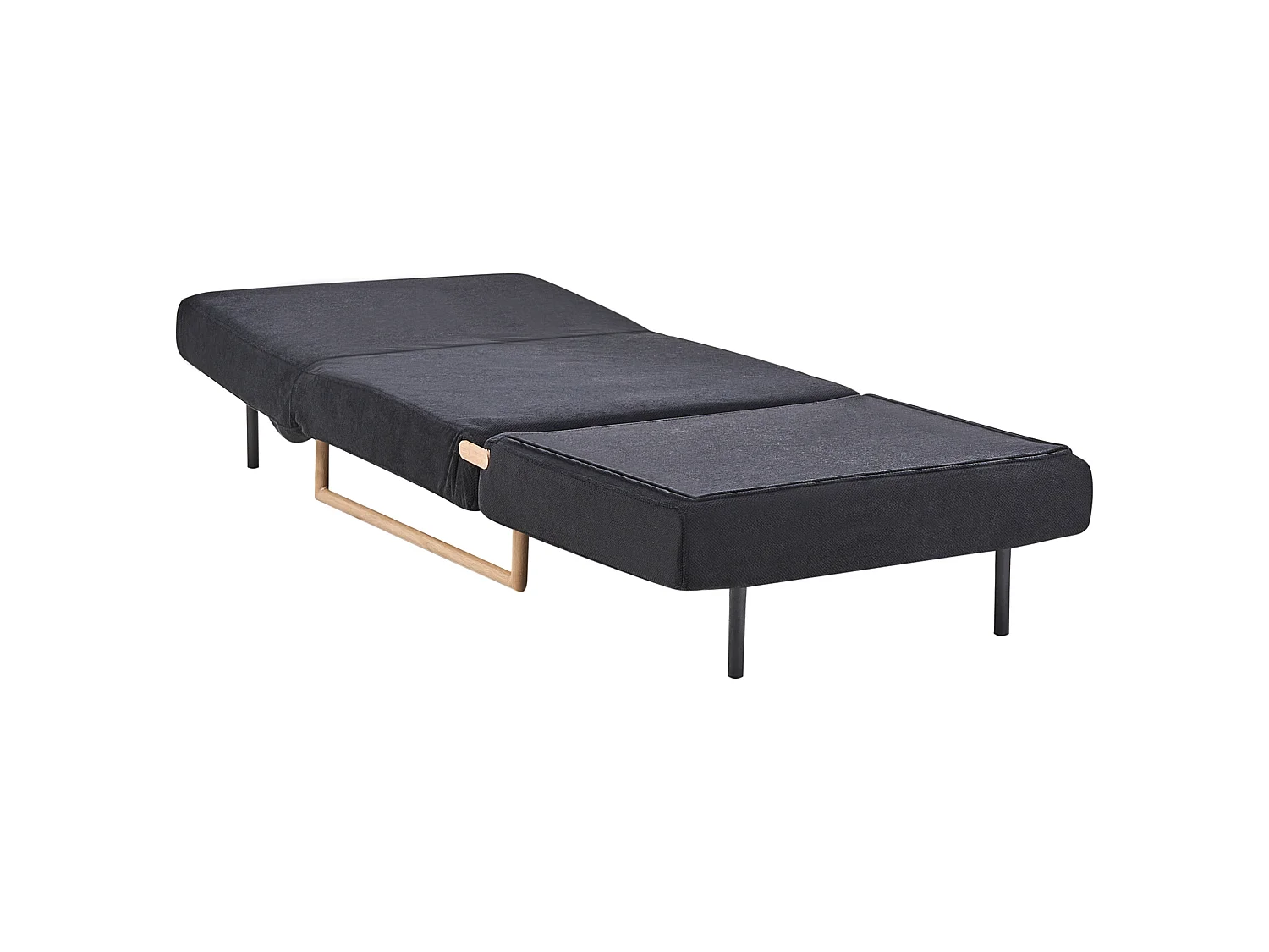 Fauteuil convertible JERSLEV Tissu Noir