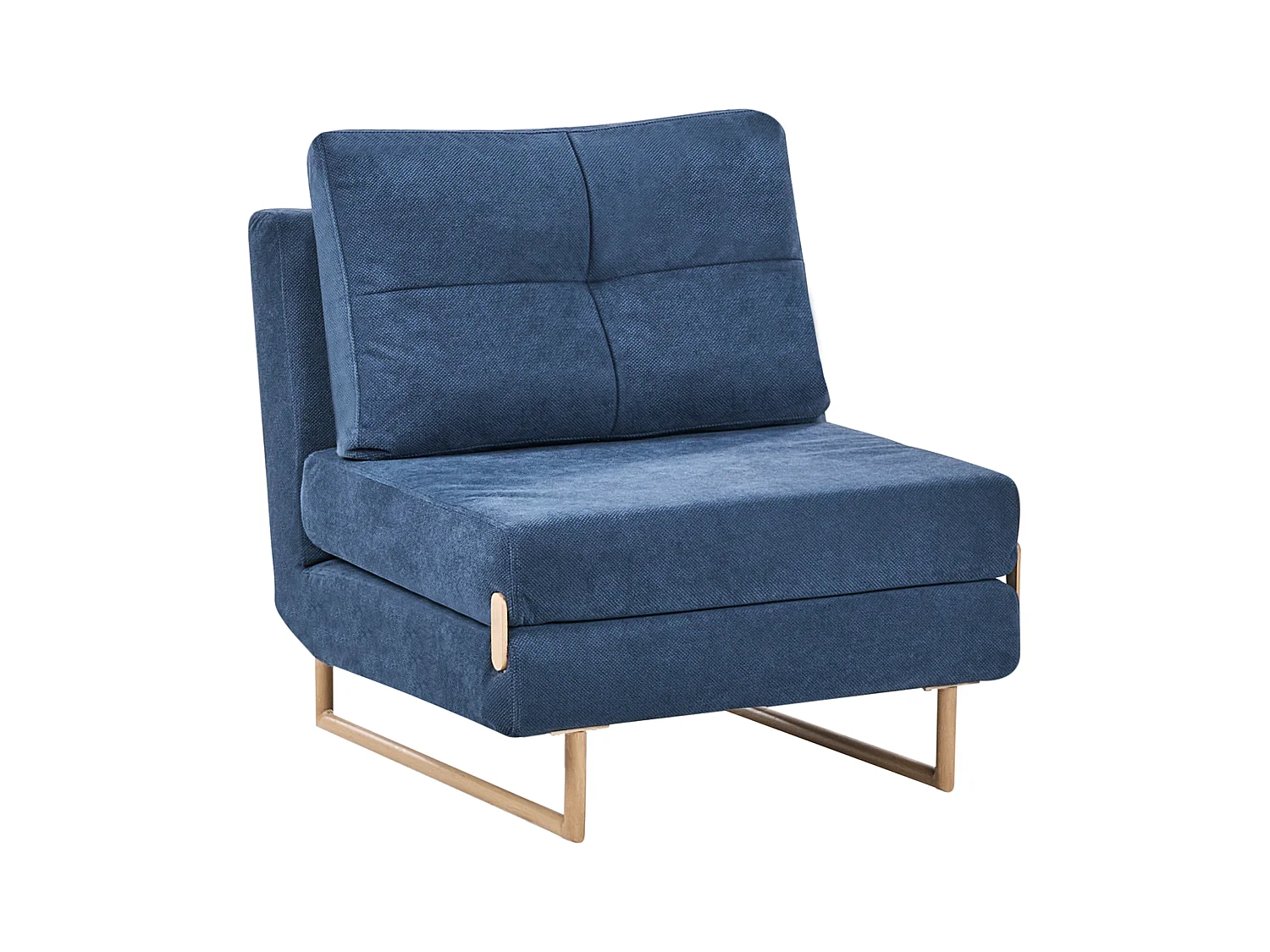 Fauteuil convertible JERSLEV Tissu Bleu