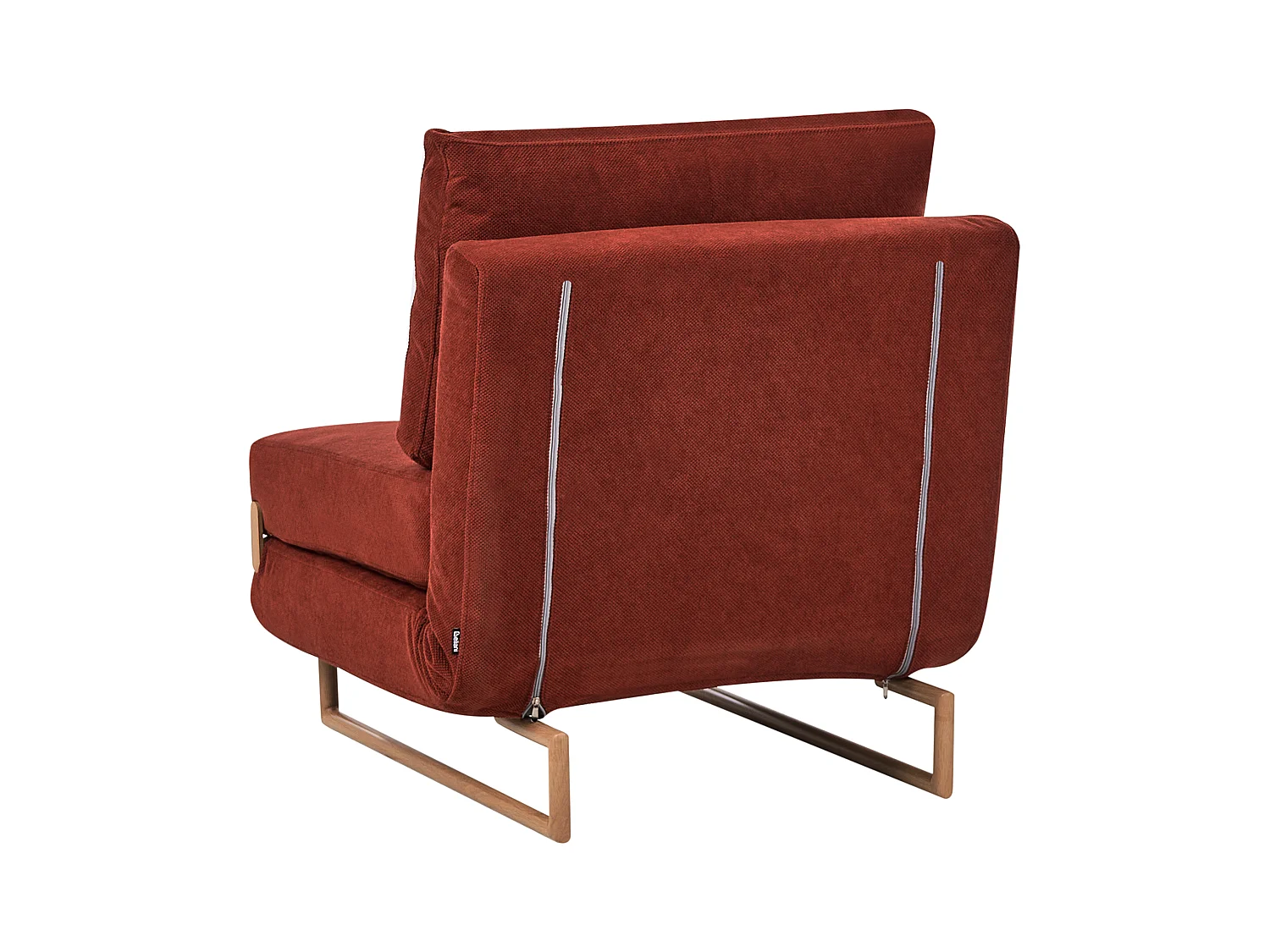 Fauteuil convertible JERSLEV Tissu Rouge
