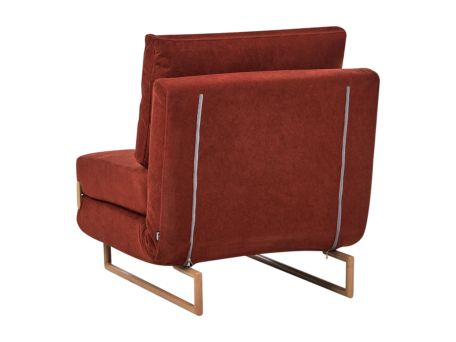 Fauteuil convertible JERSLEV Tissu Rouge