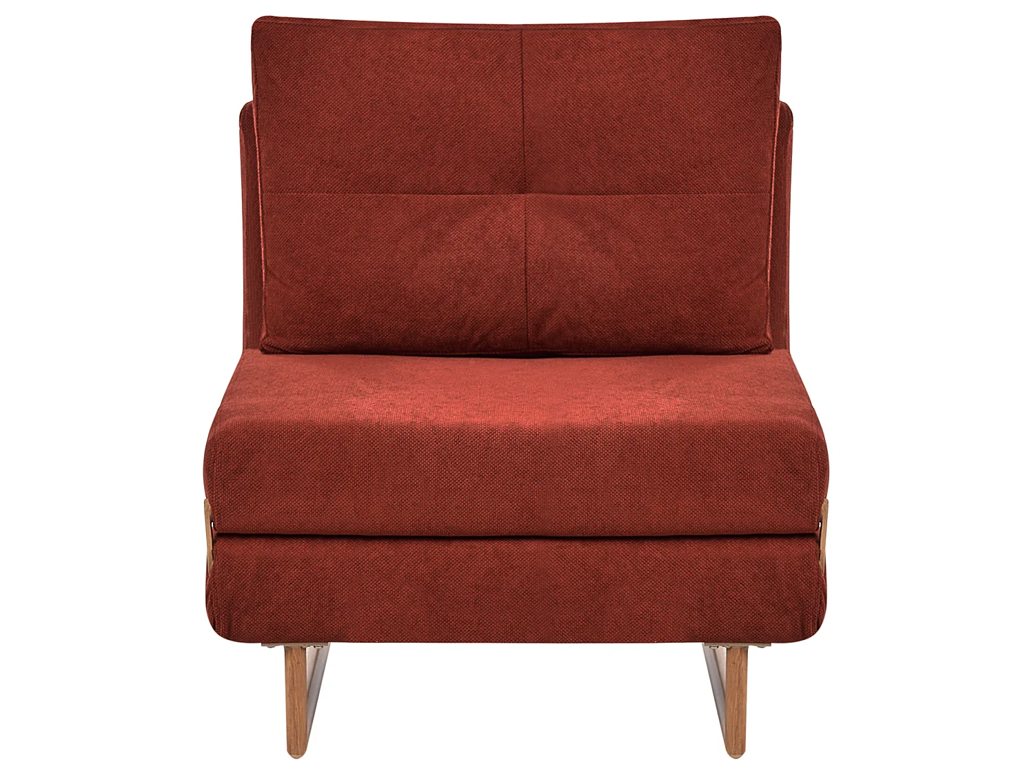 Fauteuil convertible JERSLEV Tissu Rouge