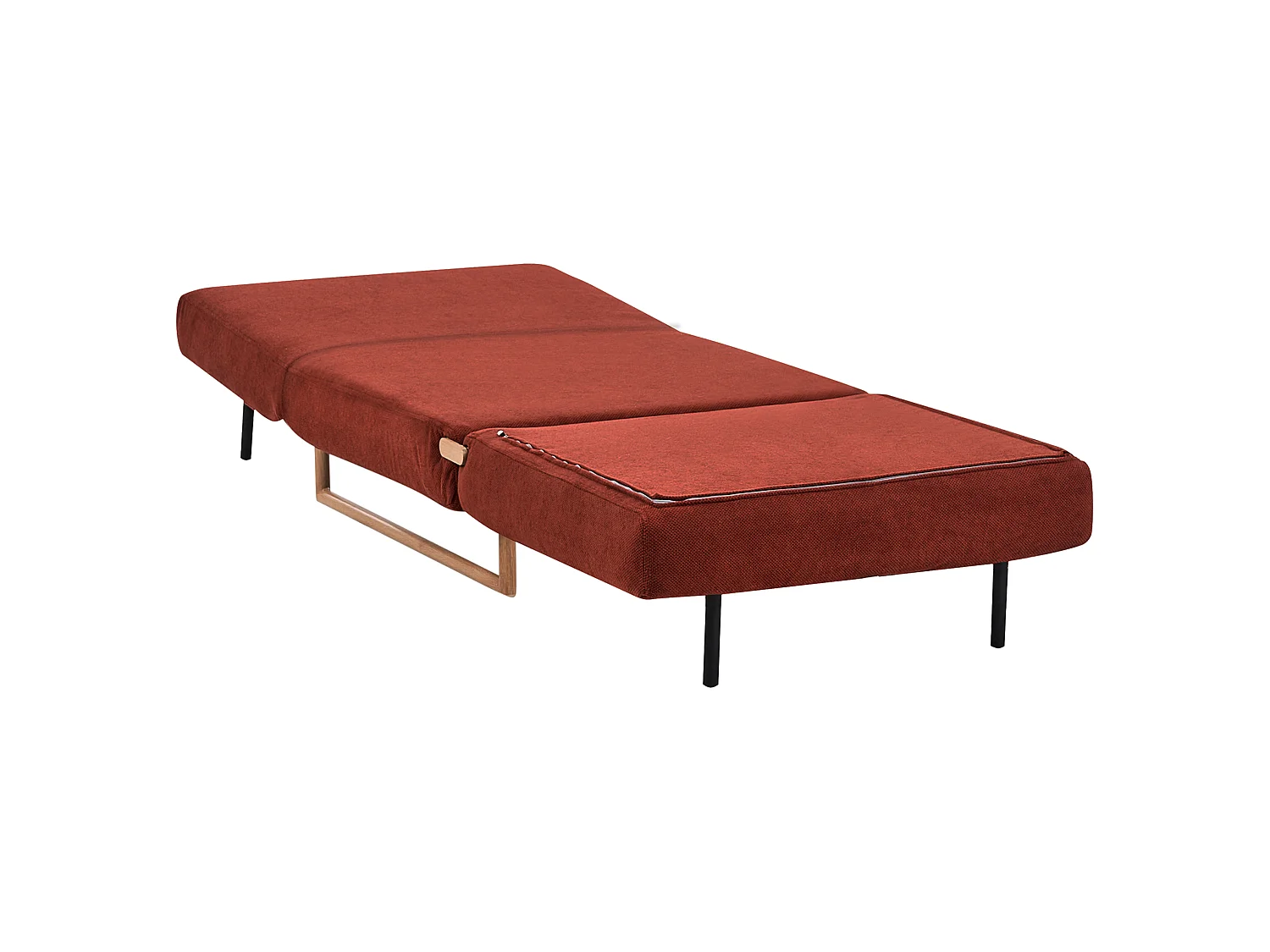 Fauteuil convertible JERSLEV Tissu Rouge