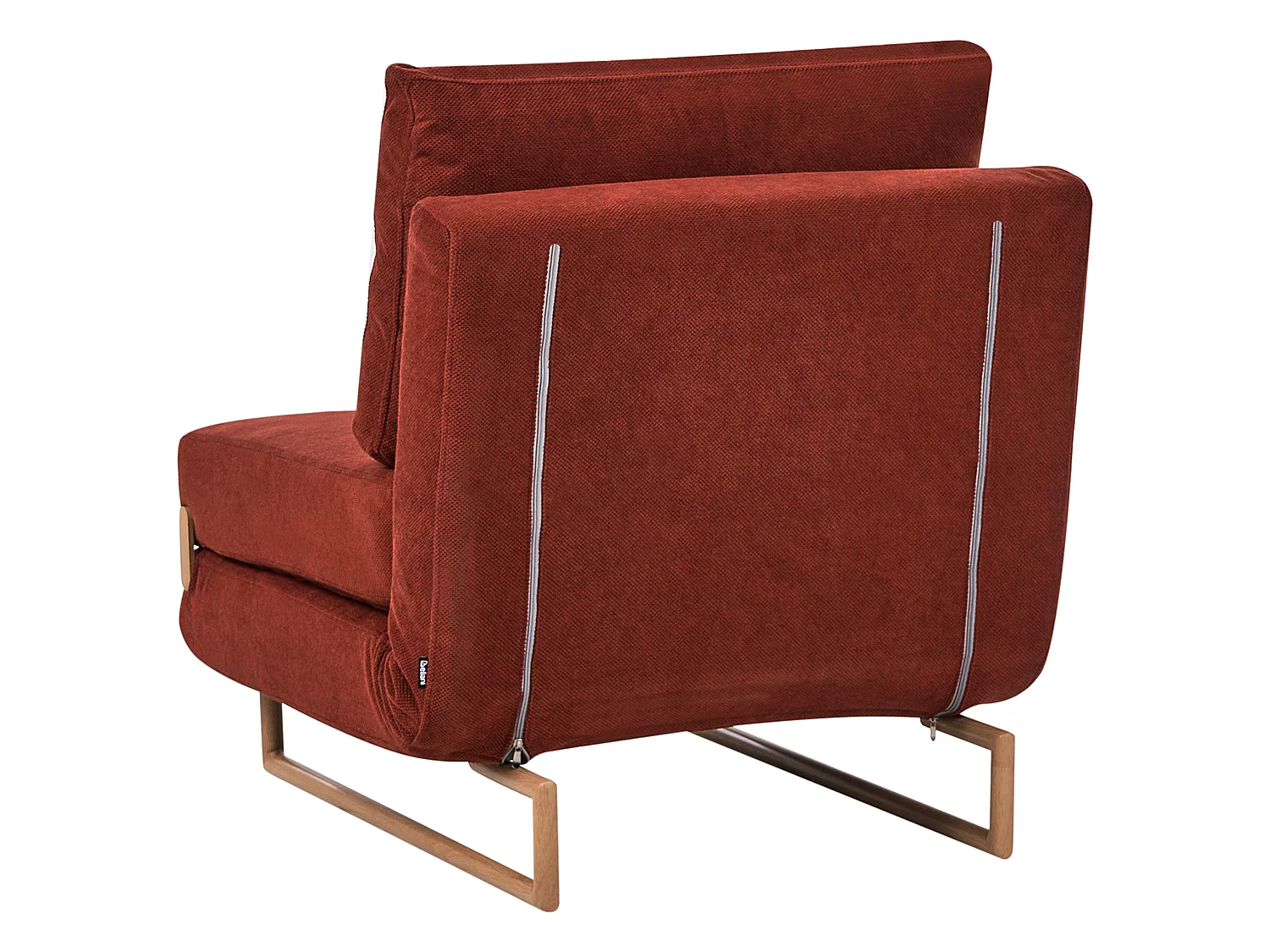 Fauteuil convertible JERSLEV Tissu Rouge