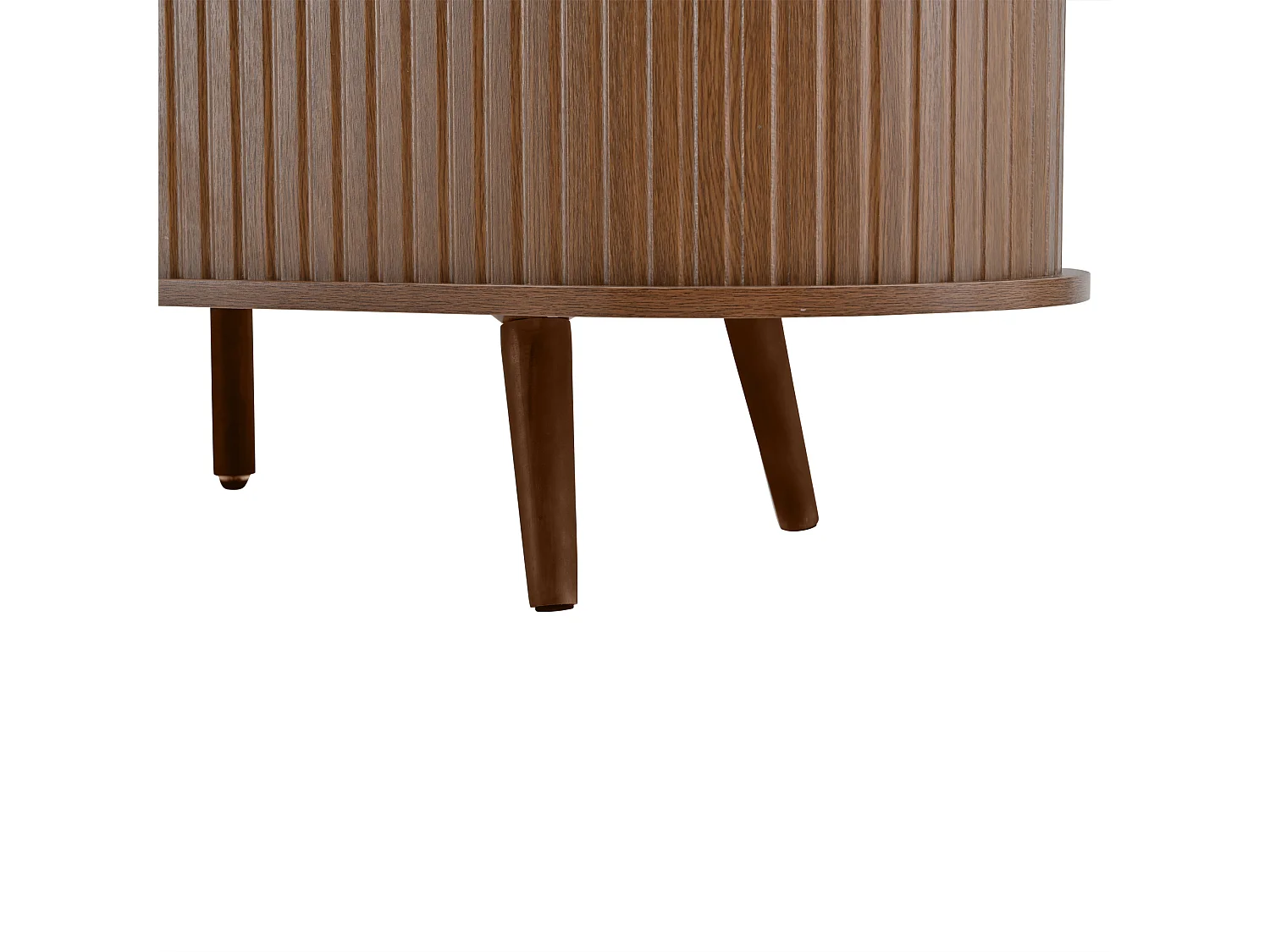 TV-meubel 175 cm met 2 lades en opbergruimte, MDF-blad – Noten