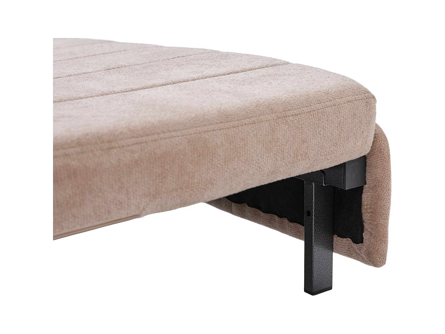 Canapé convertible avec poches latérales et porte-gobelets, port de chargement USB - Chenille kaki