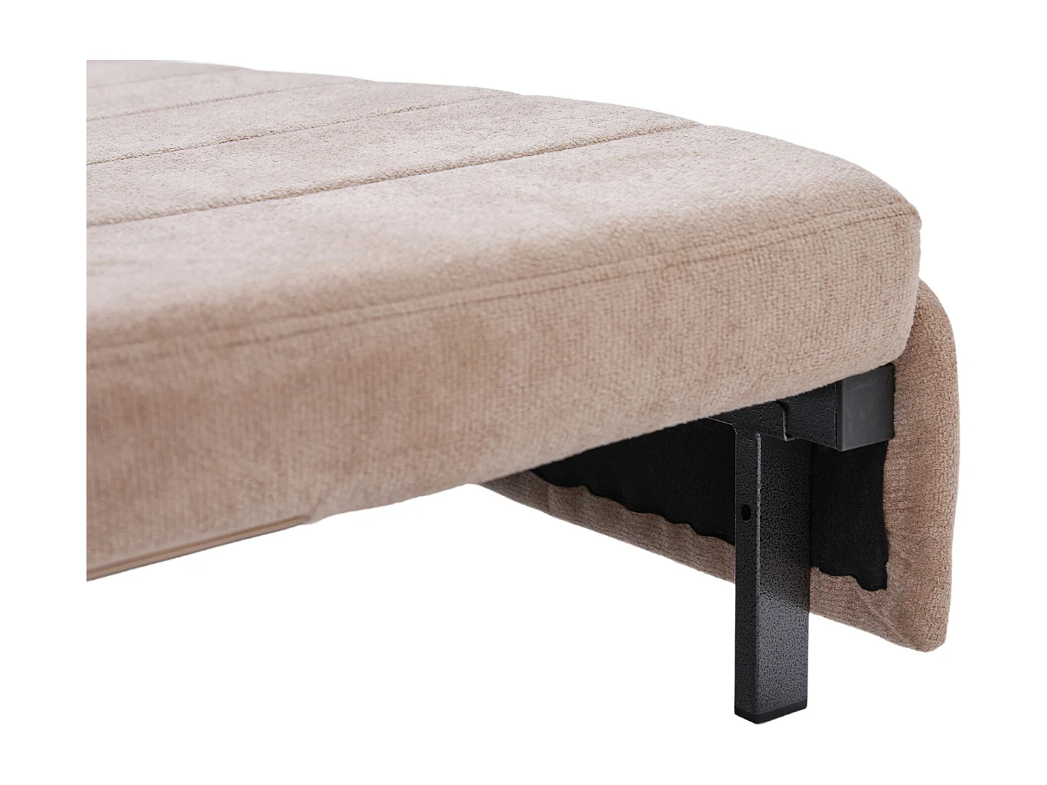 Canapé convertible avec poches latérales et porte-gobelets, port de chargement USB - Chenille kaki