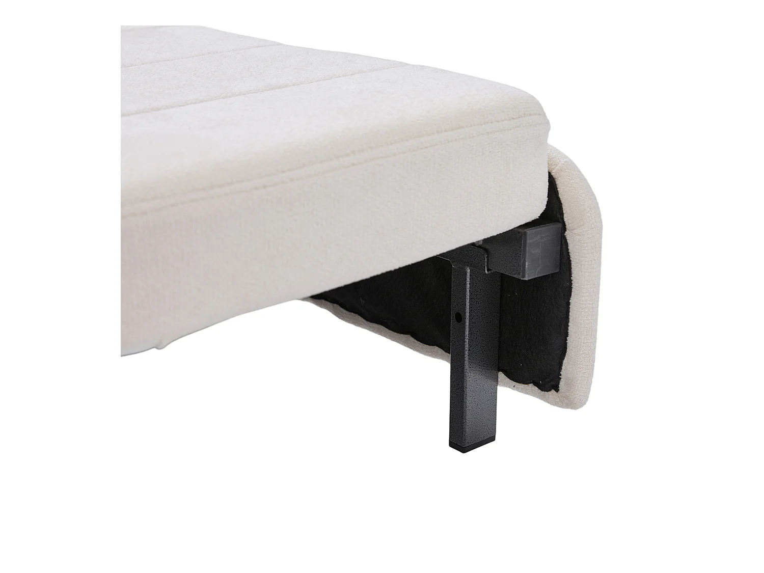 Wandelbares Sofa mit Seitentaschen, Getränkehaltern und USB-Ladeanschluss – Beigefarbenes Chenille