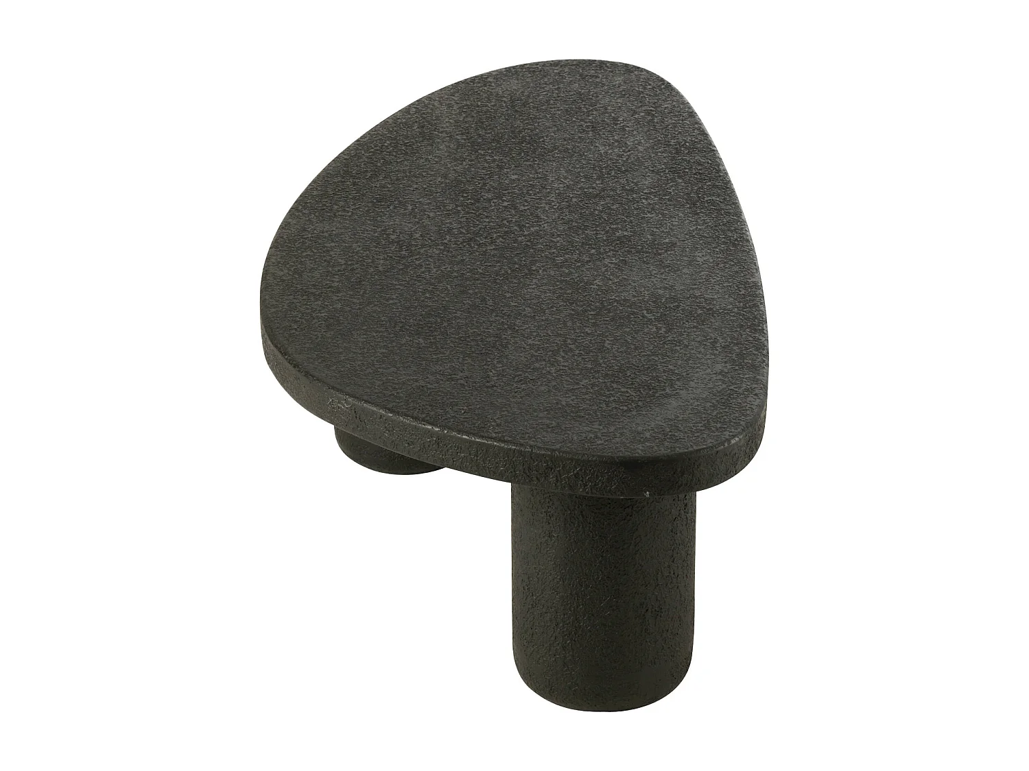 Table basse ovale noire en bois style contemporain élégant