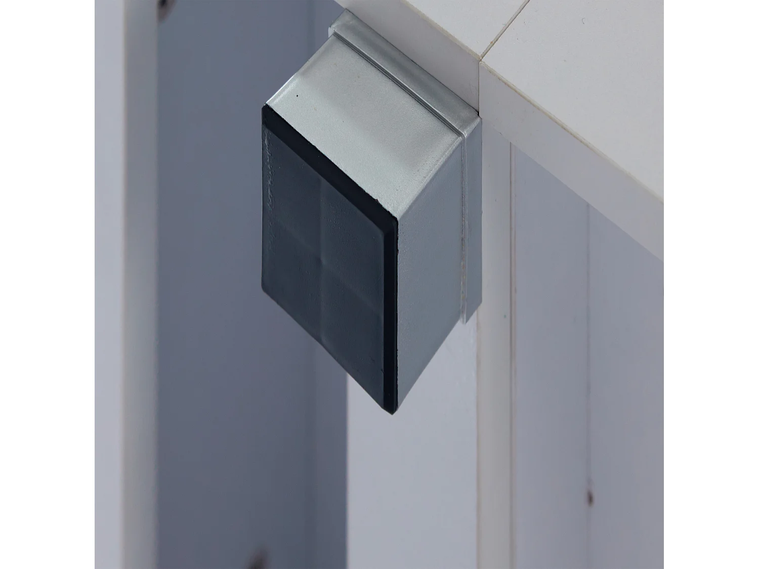 Tavolino da salotto bianco con illuminazione LED e vano a giorno – Per soggiorni e uffici