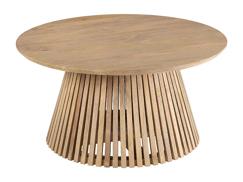 Table basse en bois naturel élégance et authenticité pour salon