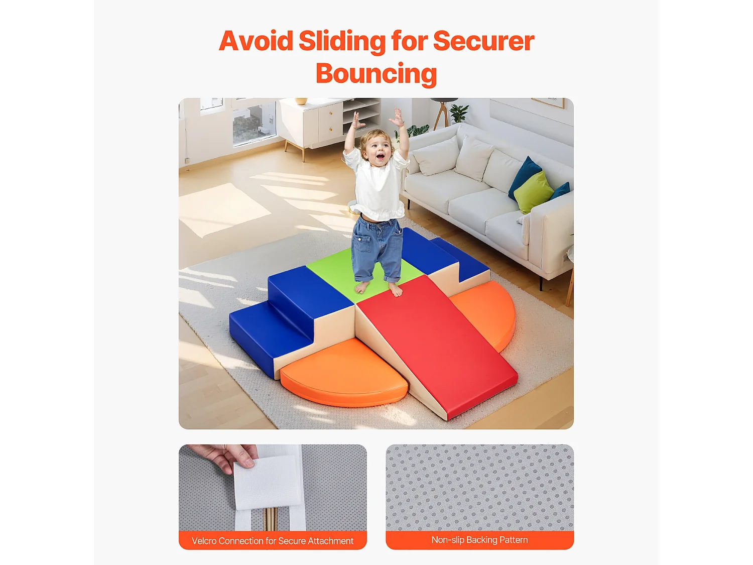 Juguete de Escalada SucceBuy de 6 Bloques de Espuma para Niños Pequeños y Preescolares, Juego de Actividades para Interiores