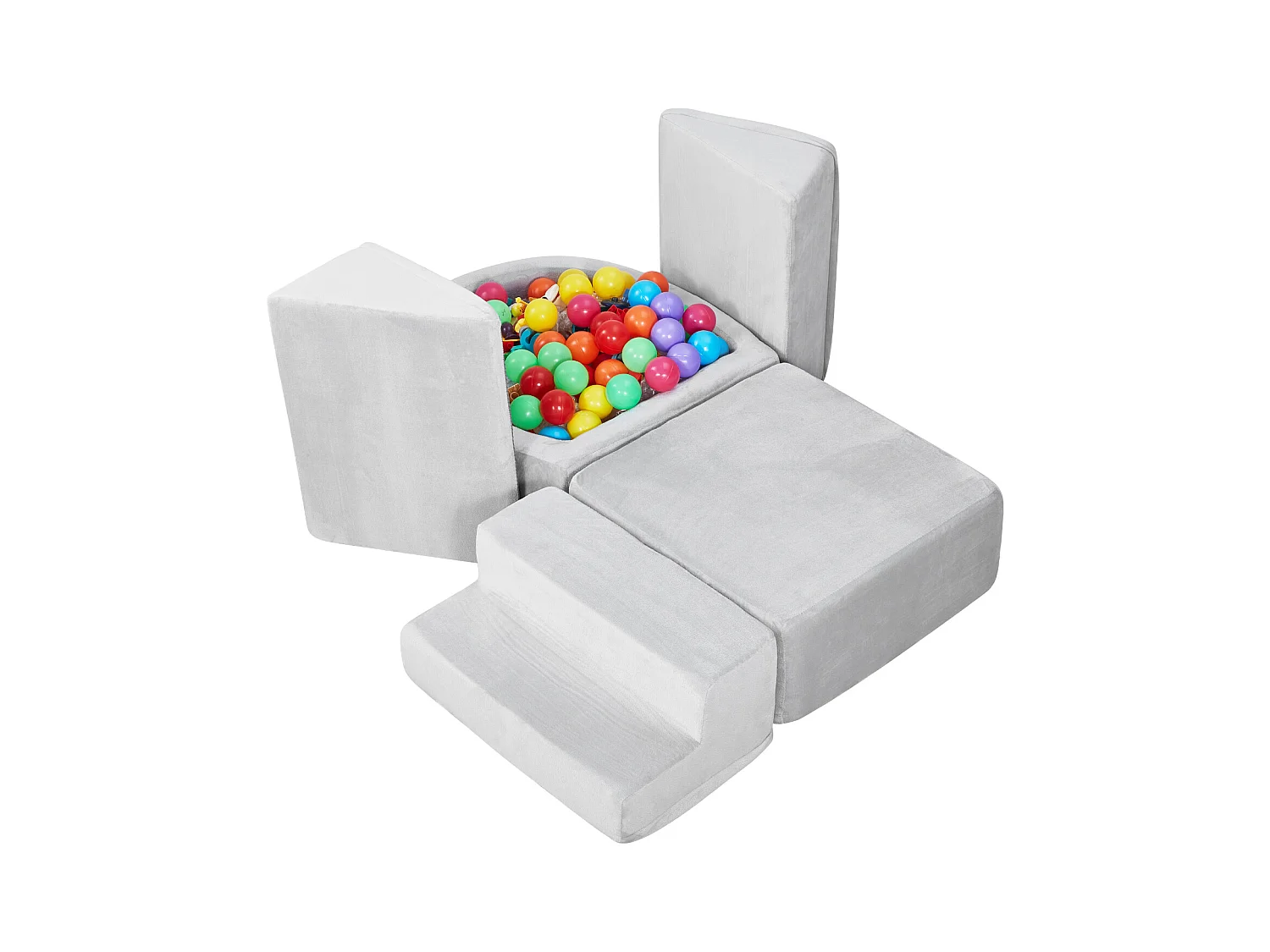 Juguete de Escalada SucceBuy, Juego de 5 Bloques de Escalada de Espuma con Piscina de Pelotas para Niños Pequeños