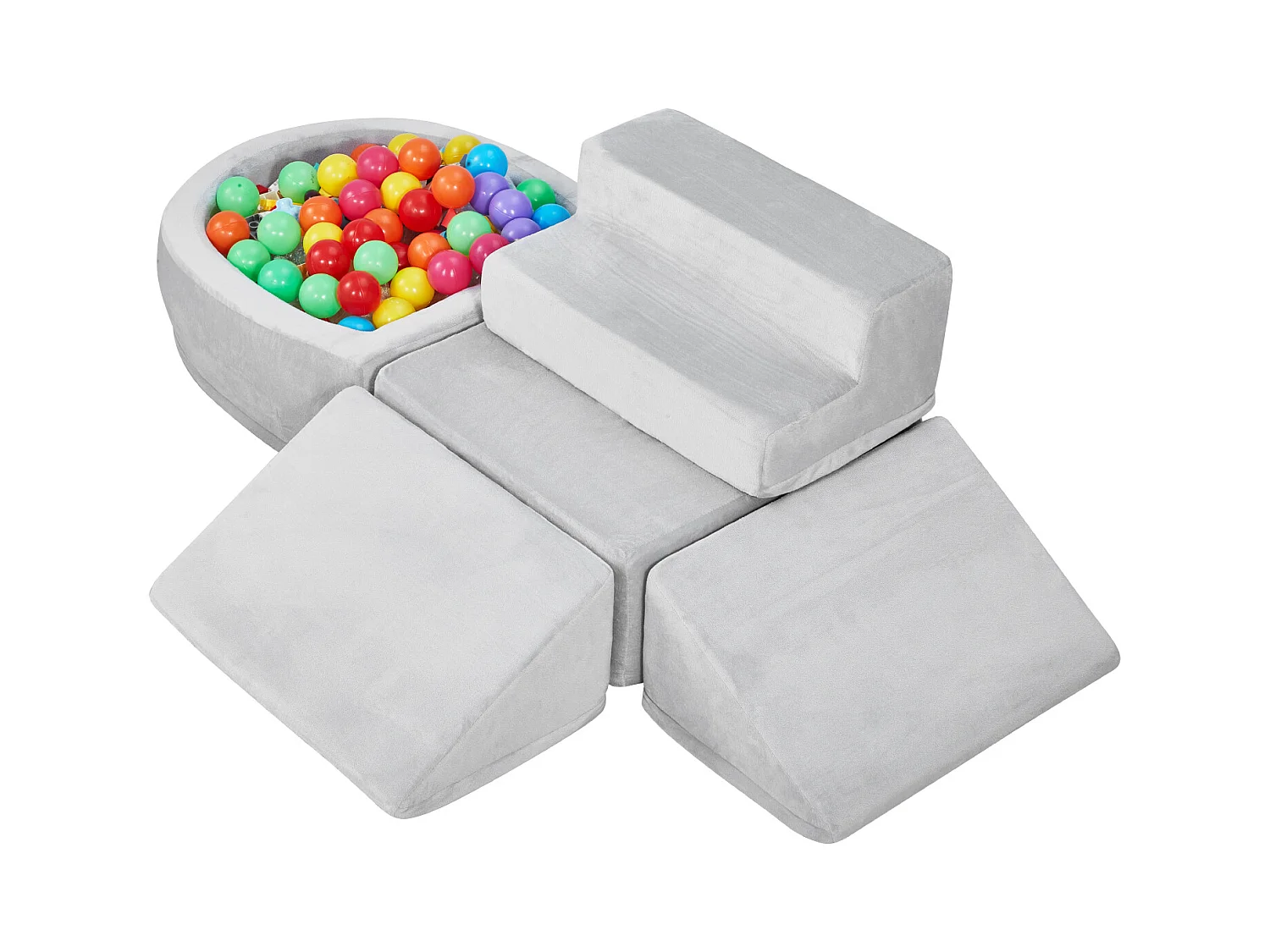 Juguete de Escalada SucceBuy, Juego de 5 Bloques de Escalada de Espuma con Piscina de Pelotas para Niños Pequeños