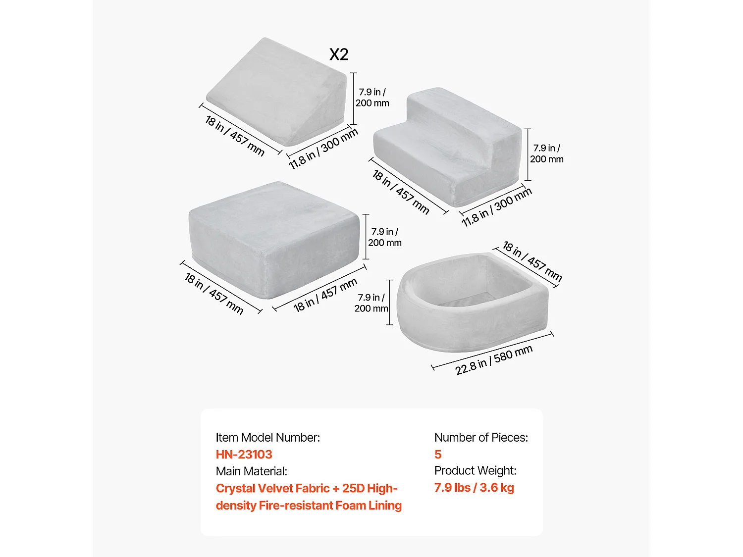 Jouet d'Escalade, SucceBuy Ensemble de 5 Blocs d'Escalade en Mousse avec Piscine à Balles pour Tout-Petits