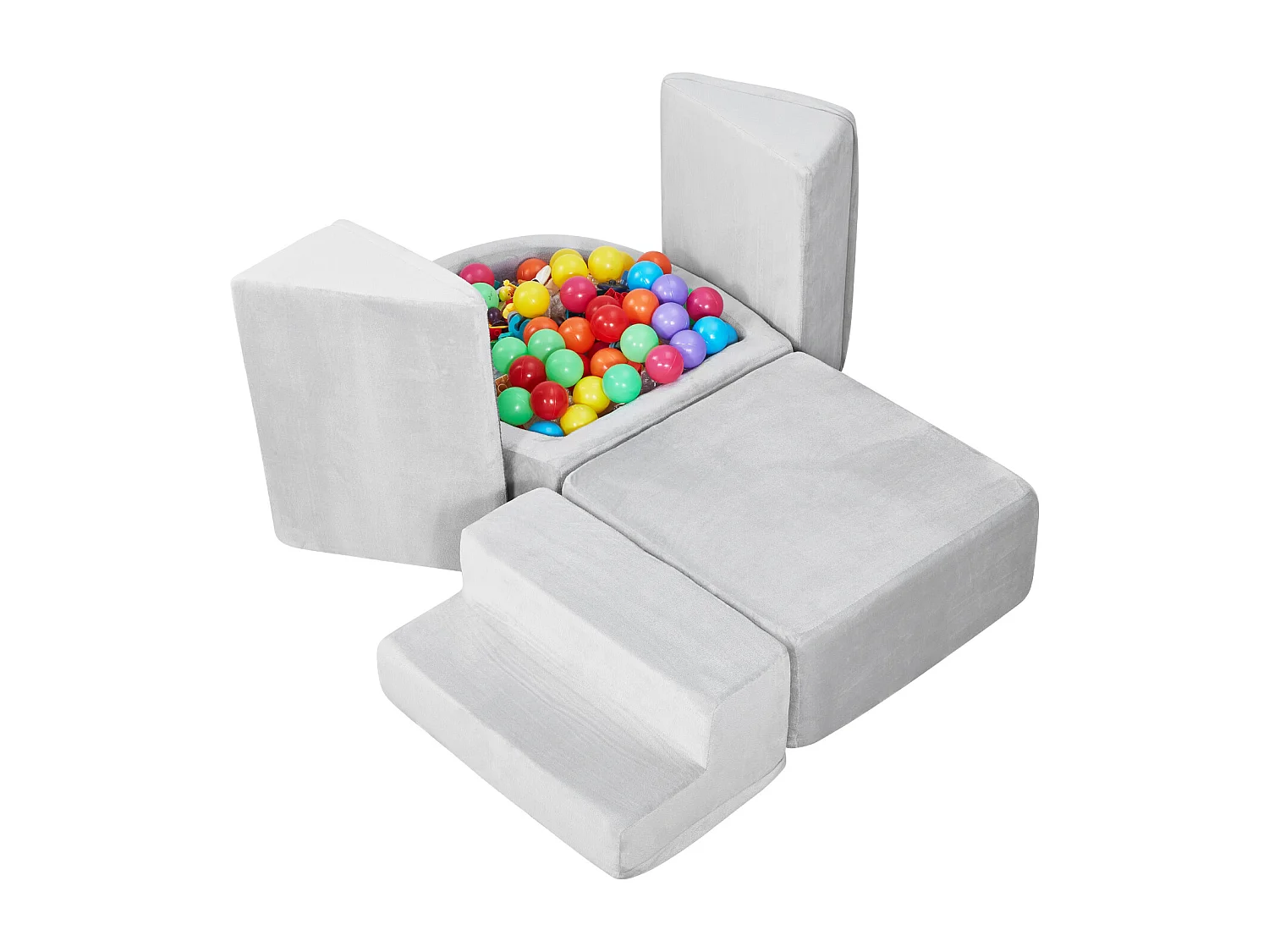 Jouet d'Escalade, SucceBuy Ensemble de 5 Blocs d'Escalade en Mousse avec Piscine à Balles pour Tout-Petits