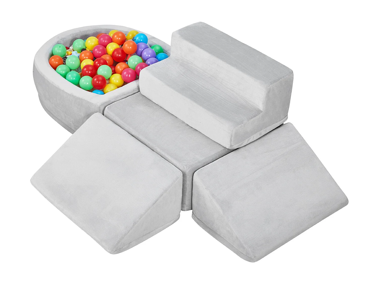 Jouet d'Escalade, SucceBuy Ensemble de 5 Blocs d'Escalade en Mousse avec Piscine à Balles pour Tout-Petits