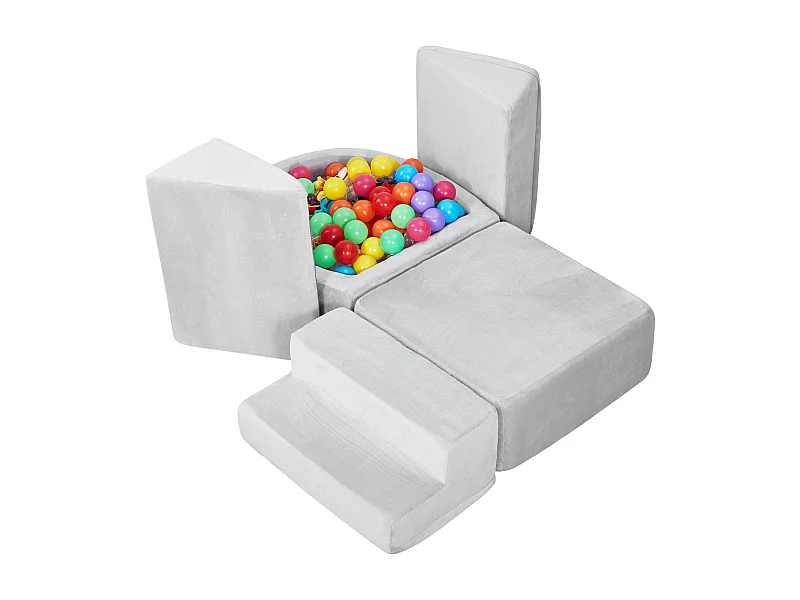 Juguete de Escalada SucceBuy, Juego de 5 Bloques de Escalada de Espuma con Piscina de Pelotas para Niños Pequeños