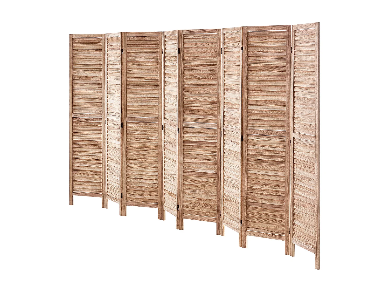 Cloison de Séparation en Bois SucceBuy 8 Panneaux pour la Maison, le Bureau et la Chambre à Coucher