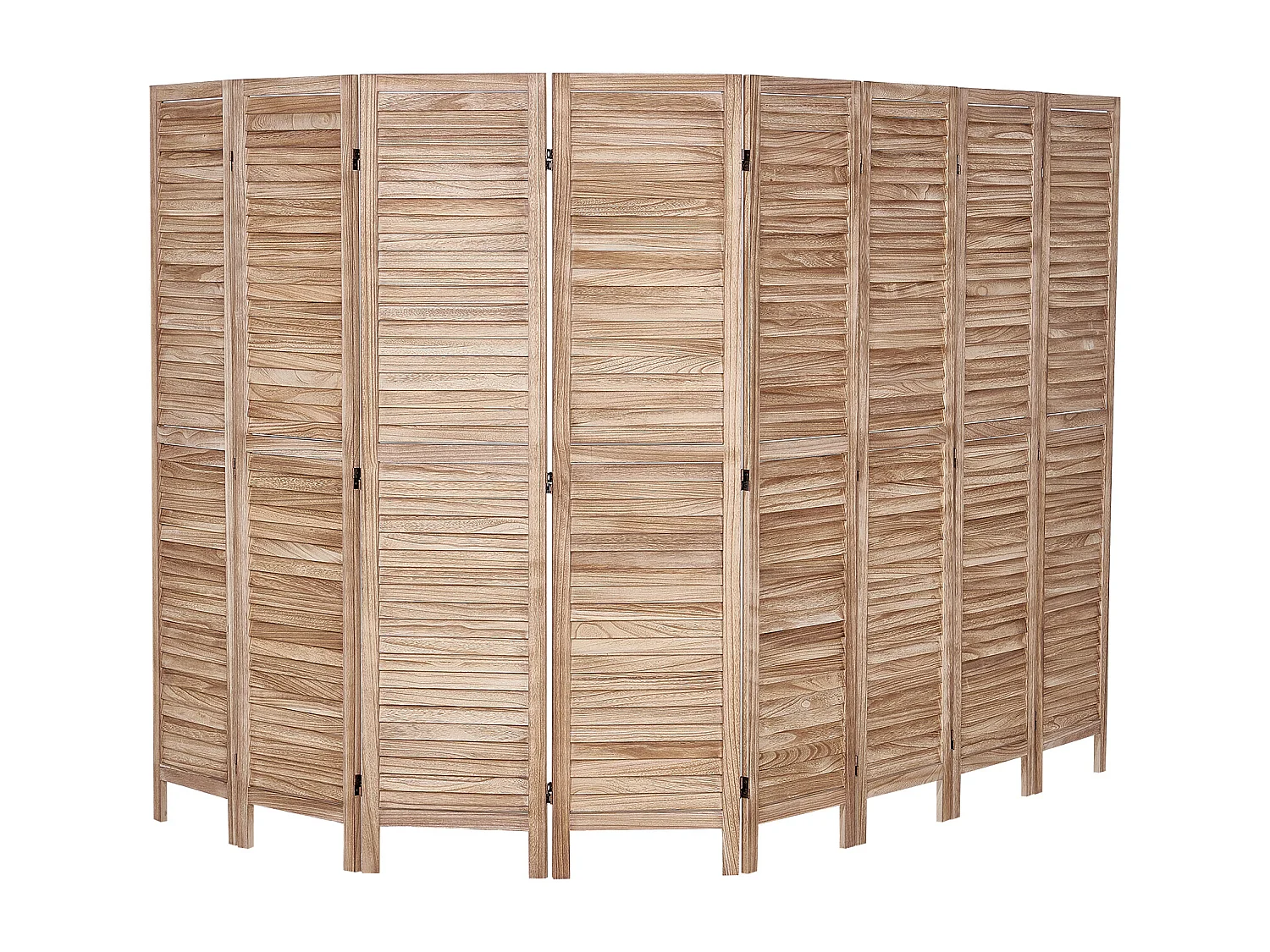 Cloison de Séparation en Bois SucceBuy 8 Panneaux pour la Maison, le Bureau et la Chambre à Coucher