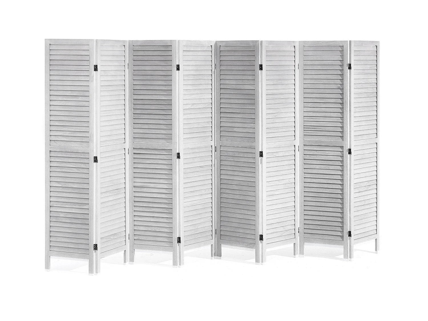 Biombo de Madera SucceBuy, Mampara de Privacidad de 8 Paneles de Madera para Separar Ambientes