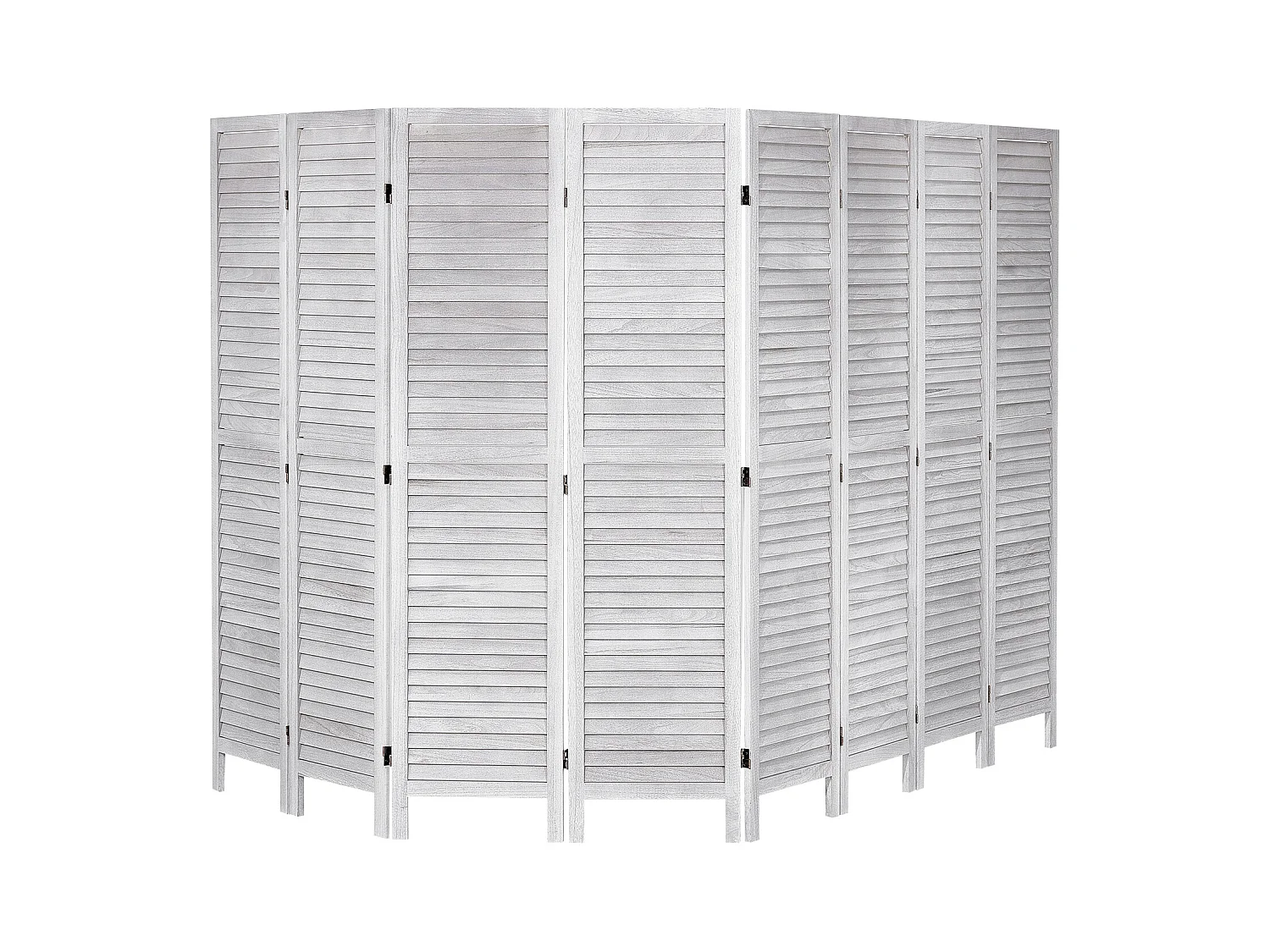Biombo de Madera SucceBuy, Mampara de Privacidad de 8 Paneles de Madera para Separar Ambientes