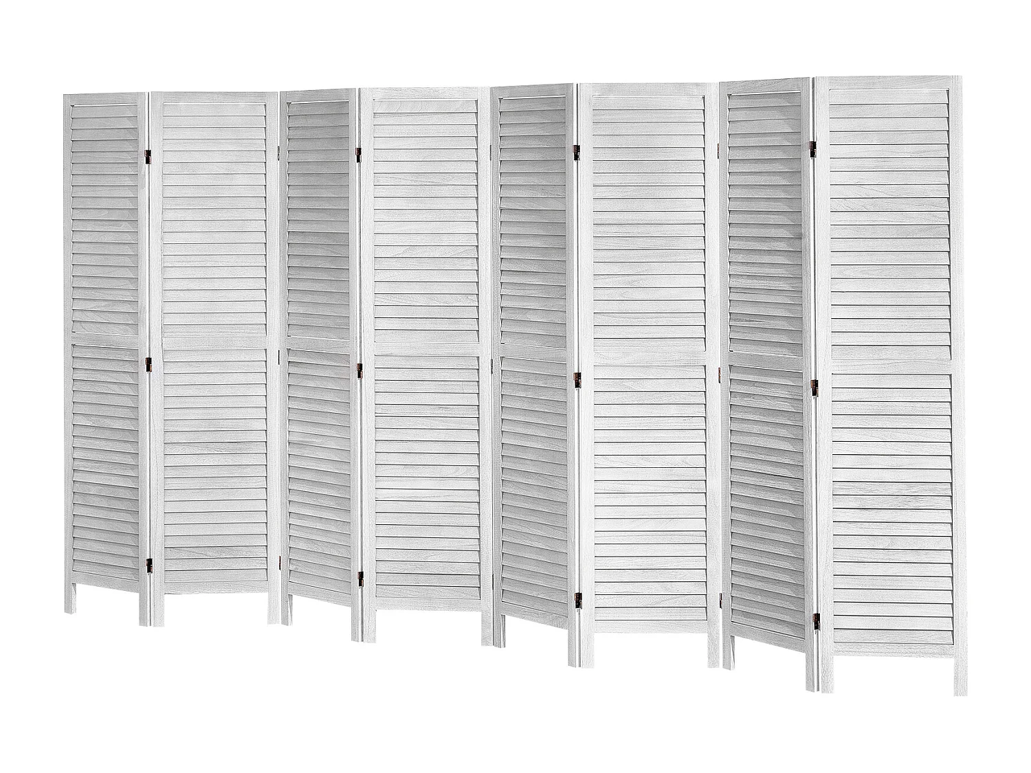 Cloison de Séparation en Bois SucceBuy, Écran de Confidentialité en Bois à 8 Panneaux pour la Séparation des Pièces