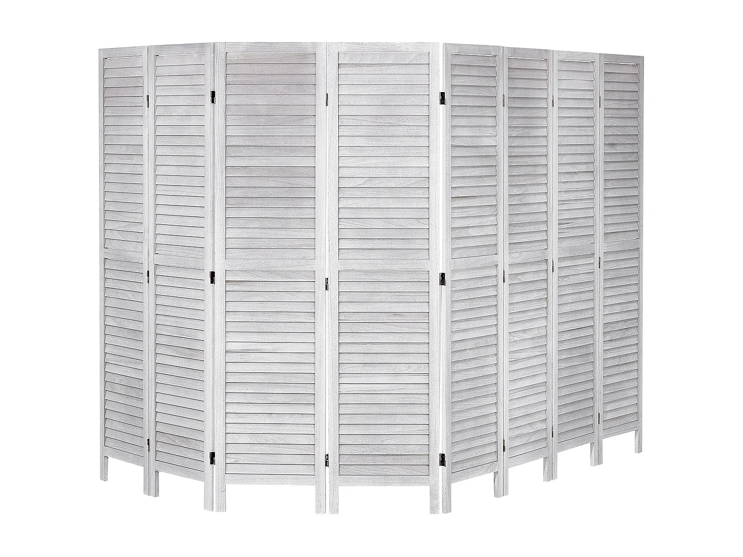 Cloison de Séparation en Bois SucceBuy, Écran de Confidentialité en Bois à 8 Panneaux pour la Séparation des Pièces